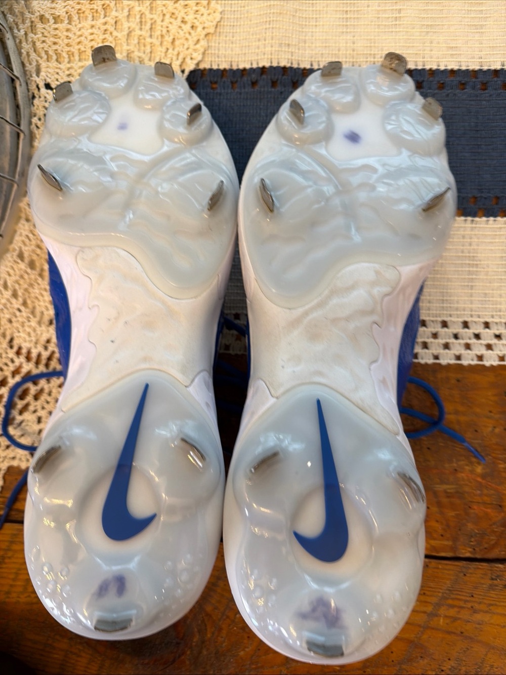 Nike Blue, White & Black react baseball cleats - Picture 6 of 7